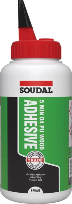 Soudal 5-Minute Trade D4 PU Wood Adhesive 750g (134052)