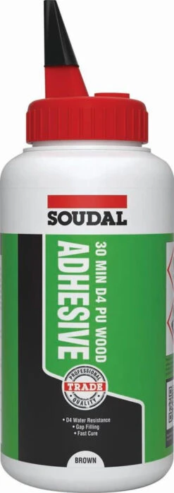 Soudal 30-Minute Trade D4 Liquid PU Wood Adhesive 750g (134053)
