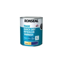 Ronseal Trade Quick Drying Interior Varnish Clear Satin 2.5 Litres (38555)