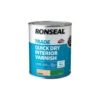Ronseal Trade Quick Drying Interior Varnish Clear Matt 750ml (38554)
