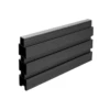 Talasey Piranha Horizontal Slatted Retro Fit Composite Fence Kit Black Carbon 48 X 212 X 1823mm (9 Boards)