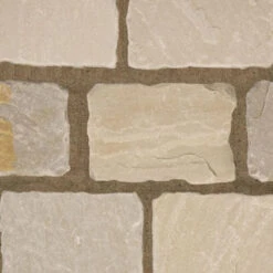 Talasey Cobblestone Calico Sandstone Cobble Paving 100 X 100 X 25-50mm (6m2)