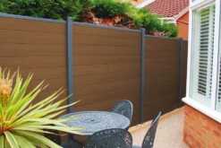 Piranha In-Ground Composite Fence Kit Brown Cedar 6ft 1800 X 1890 X 75mm -Howarth Timber Shop Composite20Fencing20Brown20Cedar201 04054.1755743798