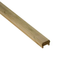 Cheshire Mouldings Decking Rail Universal UC3 Treated & Fillet 2.4m X 68 X 44mm (DHU24)