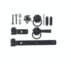 Forest Garden Europa Gate Fixings Black Zinc Coated