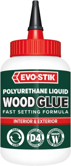 Bostik Evo-Stik 5-Minute PU D4 Waterproof Wood Adhesive Gel Clear 500ml (30615903)