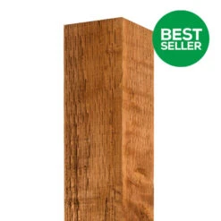 Brown Incised Fence Post UC4 Treated Timber FSC 75 X 75 X 1800mm