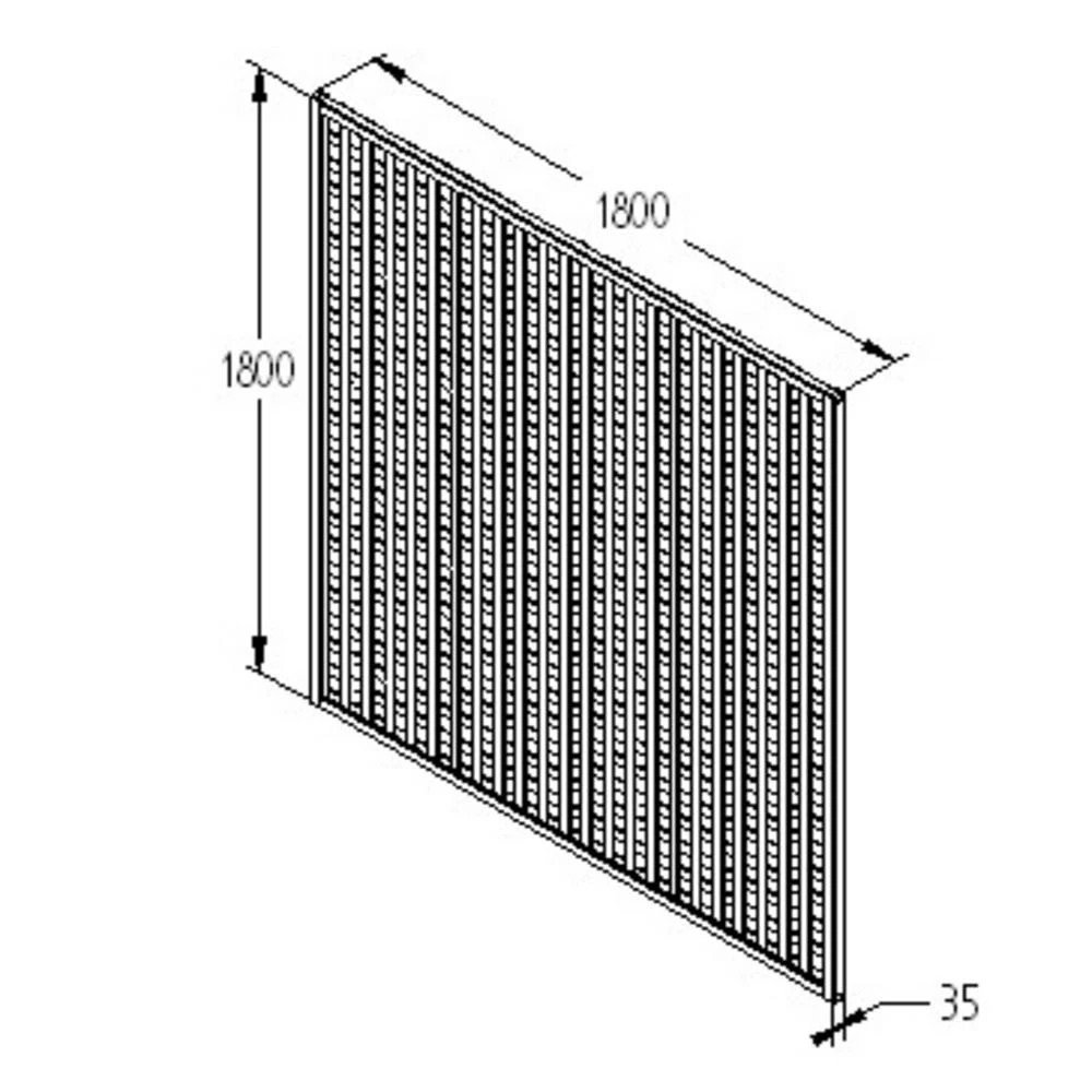 Forest Garden Premium Framed Trellis 1800 x 1800mm (3 Pack) Forest Garden Premium Framed Trellis 1800 X 1800mm (3 Pack) -Howarth Timber Shop FRTREL66 Drawing 6.jpg 01152.1755762943
