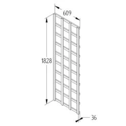 Forest Garden Trellis Heavy Duty 1830 X 610mm (6 Pack) -Howarth Timber Shop FT62 Drawing 5.jpg 15858.1755762922