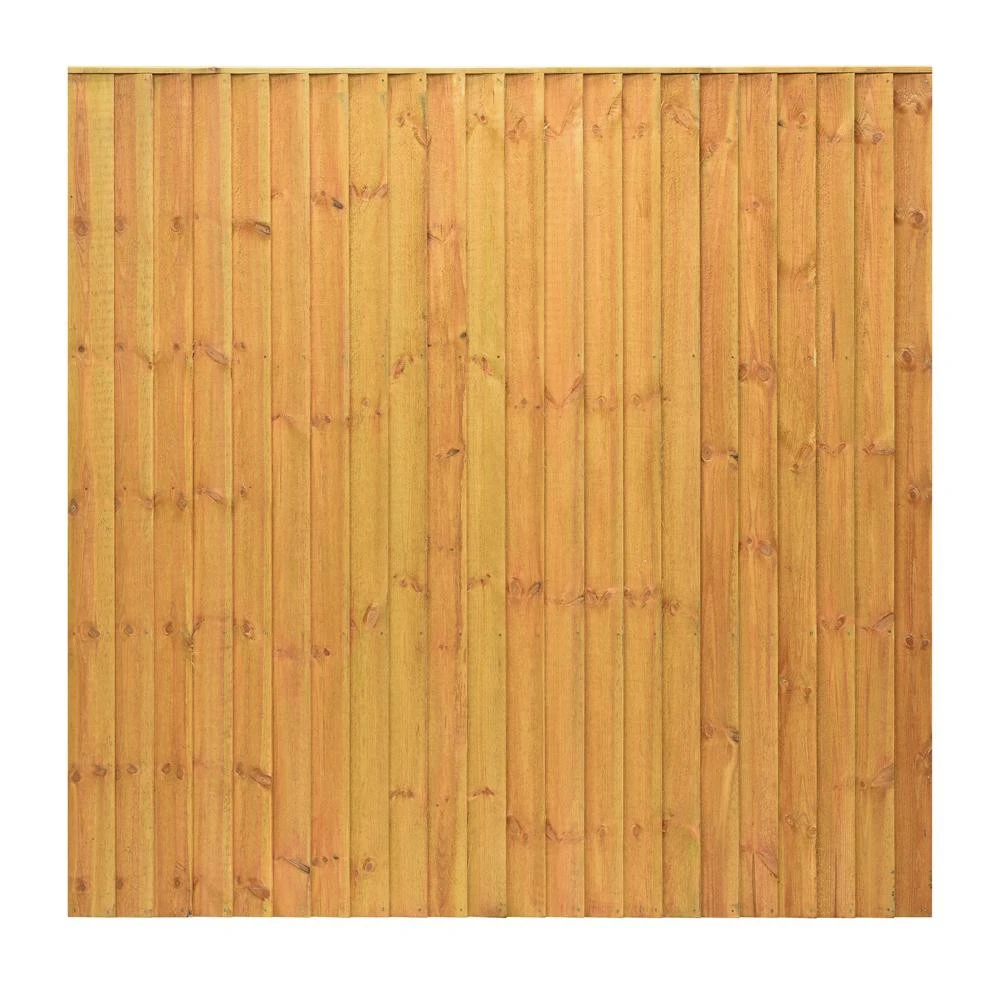 Grange Standard Featheredge Golden Brown 5 Foot Fence Panel PEFC 1520 x 1828 x 50mm (SFEP5) Grange Standard Featheredge Golden Brown 5 Foot Fence Panel PEFC 1520 X 1828 X 50mm (SFEP5) -Howarth Timber Shop