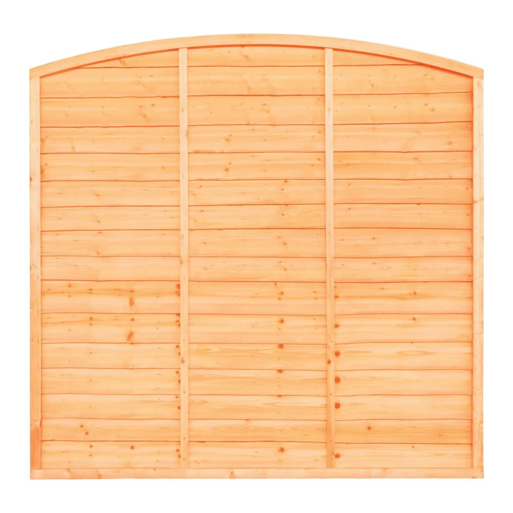 Grange Superior Bow Top Lap (6ft) Fence Panel Golden Brown PEFC 1830 x 1800 x 40mm (GSLBT6) Grange Superior Bow Top Lap (6ft) Fence Panel Golden Brown PEFC 1830 X 1800 X 40mm (GSLBT6) -Howarth Timber Shop GSLBT620 20Cut20Out20Image20Front201.jpg 84174.1755761074