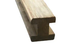 Forest Garden Reeded Slotted Fence Post (8ft) 2400 X 94 X 94mm