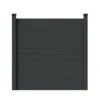 ArborFence Dark Grey Composite Fence Panels (6 Pack)