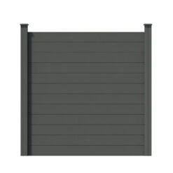 ArborFence Light Grey Composite Fence Panels (6 Pack)
