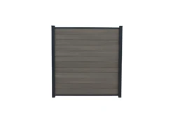 Piranha In-Ground Composite Fence Kit Antique Grey 6ft 1800 X 1890 X 75mm (HD)