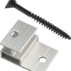 Piranha Composite Cladding End Clip & Screw Box (25 Pack)