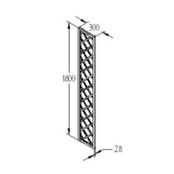 Forest Garden Hidcote Lattice 1800 X 300mm (10 Pack) -Howarth Timber Shop RFL03 Drawing 6.jpg 02391.1755762881