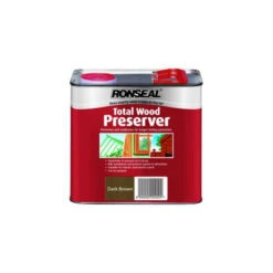 Ronseal Total Wood Preserver Dark Brown 2.5 Litres (38585)