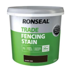 Ronseal Trade Fencing Stain Dark Oak 5 Litres