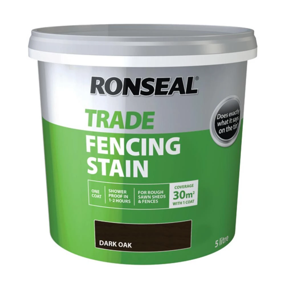 Ronseal Trade Fencing Stain Dark Oak 5 Litres Ronseal Trade Fencing Stain Dark Oak 5 Litres -Howarth Timber Shop Ronseal205ltr20Dark20Oak20Trade20Fencing20Stain.jpg 82215.1756951651