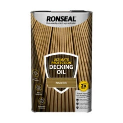 Ronseal Ultimate Decking Oil Natural Oak 5 Litre (37299)