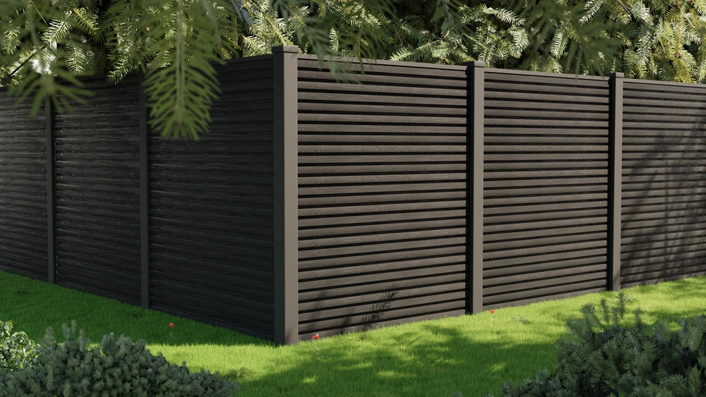 Talasey Piranha Vertical Slatted Retro Fit Composite Fence Kit Black Carbon 48 x 212 x 1823mm (10 Boards) Talasey Piranha Vertical Slatted Retro Fit Composite Fence Kit Black Carbon 48 X 212 X 1823mm (10 Boards) -Howarth Timber Shop Slatted20Fencing20 20Carbon20Black 15397.1755655217