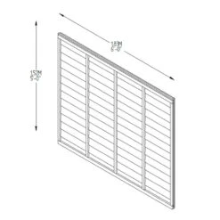 Forest Garden Superlap Fence Panel Pressure Treated (6x5) 1830 X 1520mm (20 Pack) -Howarth Timber Shop TPSUPER65PTR Drawing 4.JPG 37159.1755762816