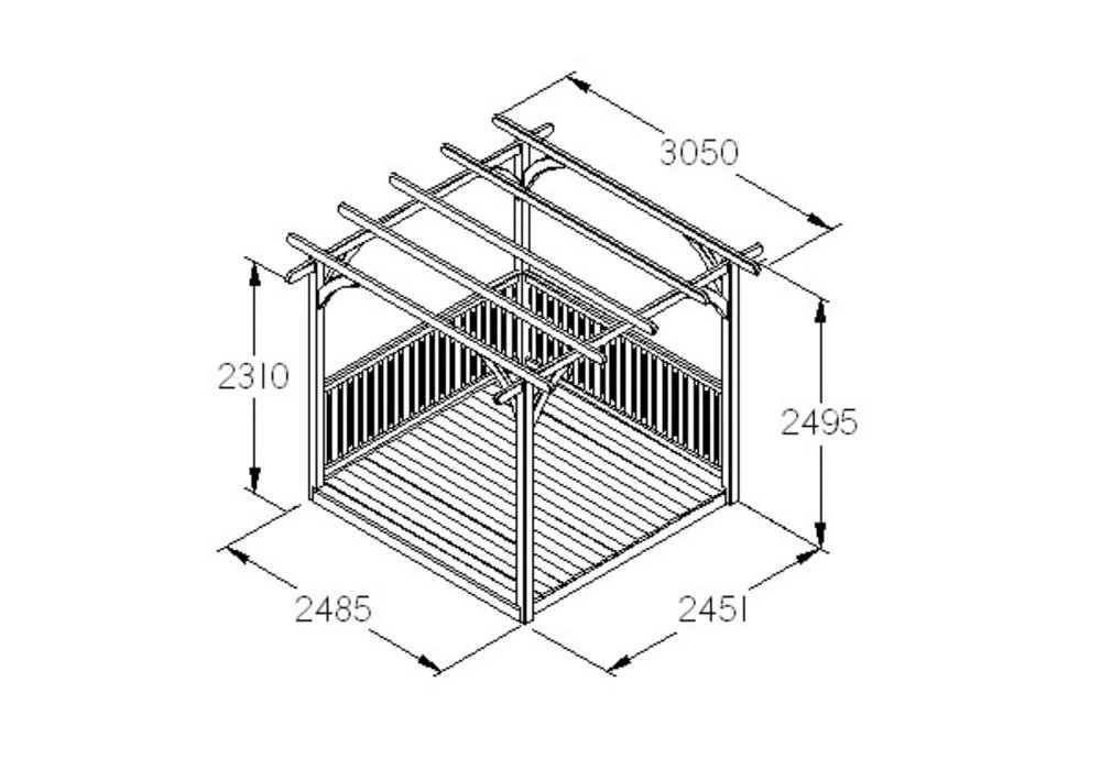 Forest Garden Ultima Pergola and Decking Kit 2.4 x 4.8m Forest Garden Ultima Pergola And Decking Kit 2.4 X 4.8m -Howarth Timber Shop UPDCK88V3 6.jpg 45806.1755762799