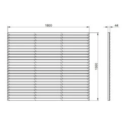 Forest Garden Fence Panel Contemporary Single Slatted Pressure Treated Panel 1800 X 1500mm (5 Pack) -Howarth Timber Shop VENH5 4.jpg 56755.1755762780
