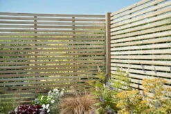 Forest Garden Fence Panel Contemporary Single Slatted Pressure Treated Panel 1800 X 1800mm (5 Pack) -Howarth Timber Shop VENH6 1.jpg 39952.1755762766