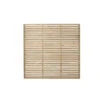 Forest Garden Fence Panel Contemporary Single Slatted Pressure Treated Panel 1800 X 1800mm (5 Pack)