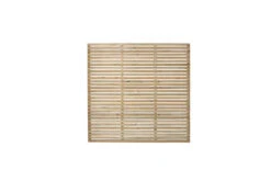 Forest Garden Fence Panel Contemporary Single Slatted Pressure Treated Panel 1800 X 1800mm (5 Pack)