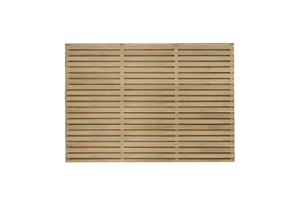 Forest Garden Fence Panel Contemporary Double Slatted Pressure Treated Panel 1800 x 1200mm (4 Pack) Forest Garden Fence Panel Contemporary Double Slatted Pressure Treated Panel 1800 X 1200mm (4 Pack) -Howarth Timber Shop VENHHM4 2.jpg 72301.1755762744
