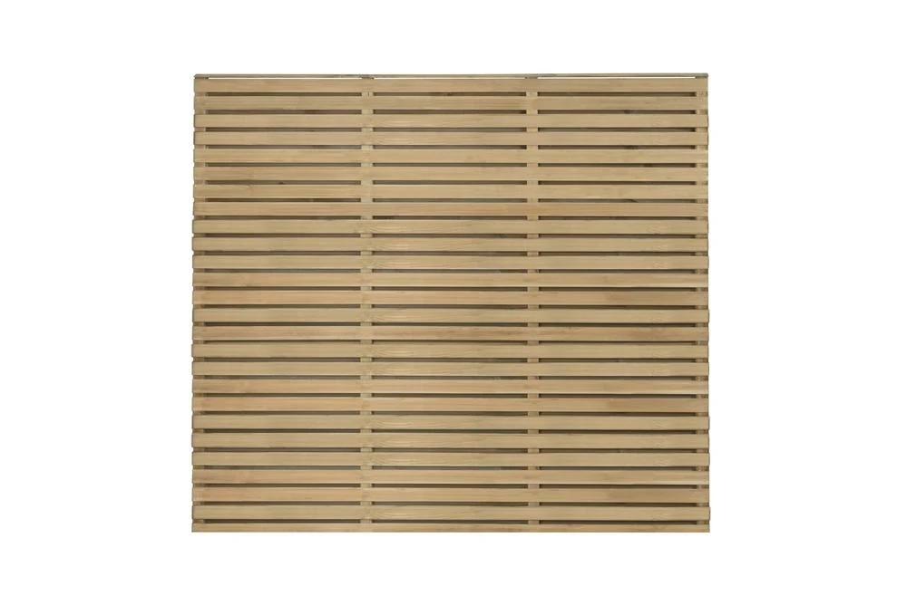 Forest Garden Fence Panel Contemporary Double Slatted Pressure Treated Panel 1800 x 1500mm (3 Pack) Forest Garden Fence Panel Contemporary Double Slatted Pressure Treated Panel 1800 X 1500mm (3 Pack) -Howarth Timber Shop VENHHM5 2.jpg 34185.1755762736