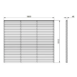 Forest Garden Fence Panel Contemporary Double Slatted Pressure Treated Panel 1800 X 1500mm (5 Pack) -Howarth Timber Shop VENHHM5 4.jpg 07251.1755762729
