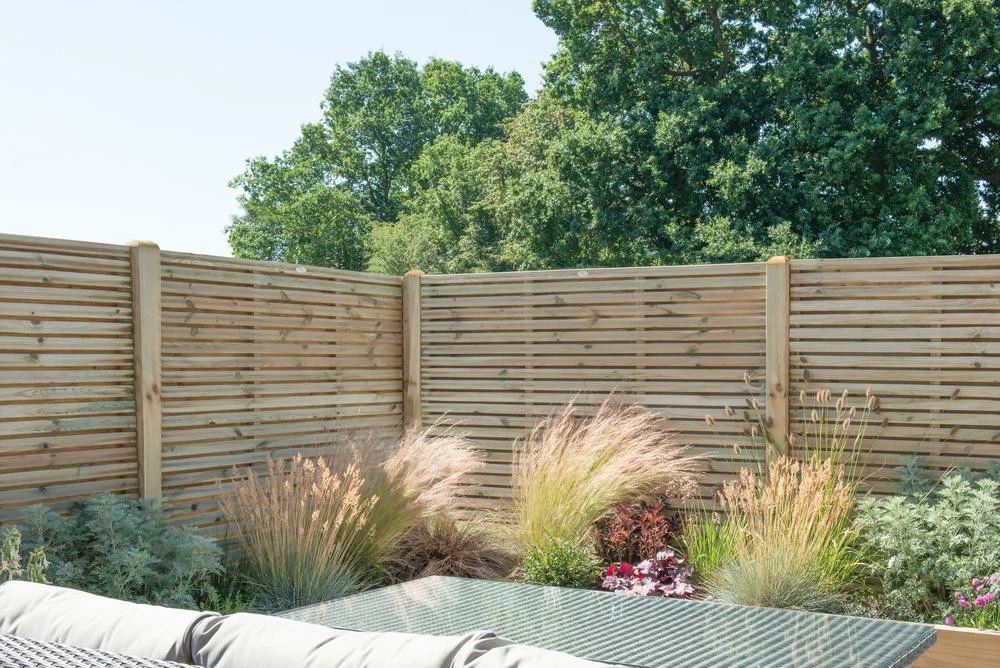 Forest Garden Fence Panel Contemporary Double Slatted Pressure Treated Panel 1800 x 1800mm (4 Pack) Forest Garden Fence Panel Contemporary Double Slatted Pressure Treated Panel 1800 X 1800mm (4 Pack) -Howarth Timber Shop VENHHM6 2.jpg 93669.1755762721
