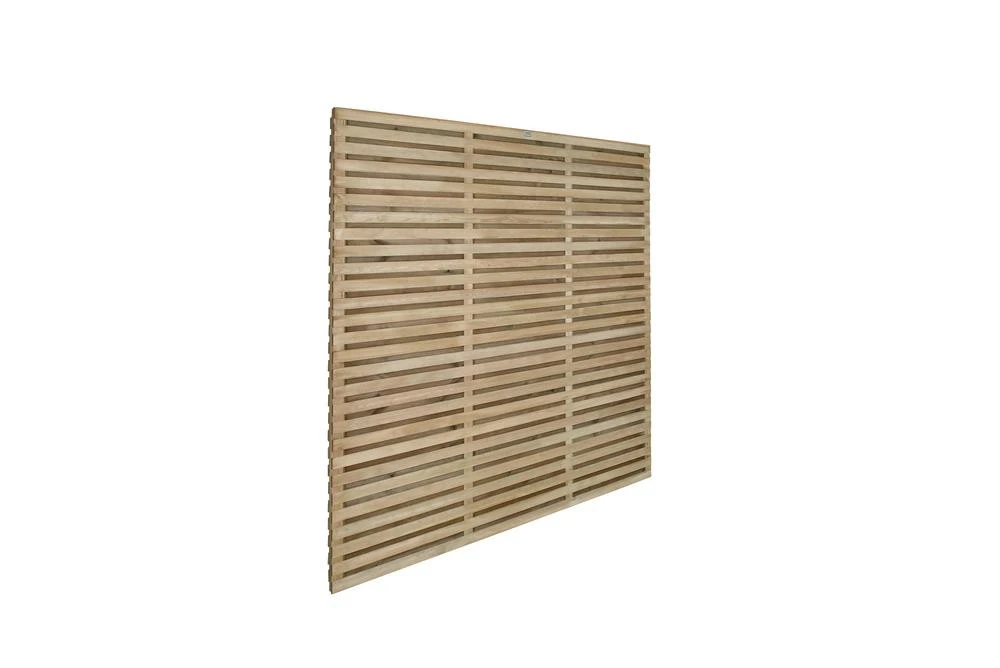 Forest Garden Fence Panel Contemporary Double Slatted Pressure Treated Panel 1800 x 1800mm (5 Pack) Forest Garden Fence Panel Contemporary Double Slatted Pressure Treated Panel 1800 X 1800mm (5 Pack) -Howarth Timber Shop VENHHM6 6.jpg 02929.1755762717