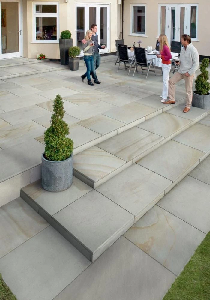 Sawn Versuro Natural Stone Paving Antique Silver 1260 x 760 x 22mm (14 Pack) Sawn Versuro Natural Stone Paving Antique Silver 1260 X 760 X 22mm (14 Pack) -Howarth Timber Shop fairstone sawn sandstone king size garden paving antique silver multi.jpg 67267.1755748473