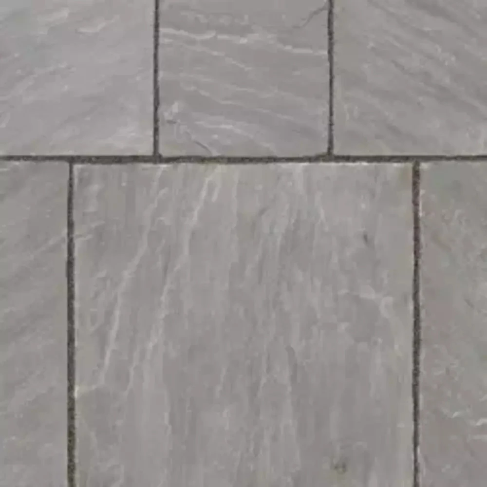 Stonemarket 18mm Calibrated Grey Multi 610 x 610 x 18mm Stonemarket 18mm Calibrated Grey Multi 610 X 610 X 18mm -Howarth Timber Shop marketstone grey swatch overhead 75630.1755760723