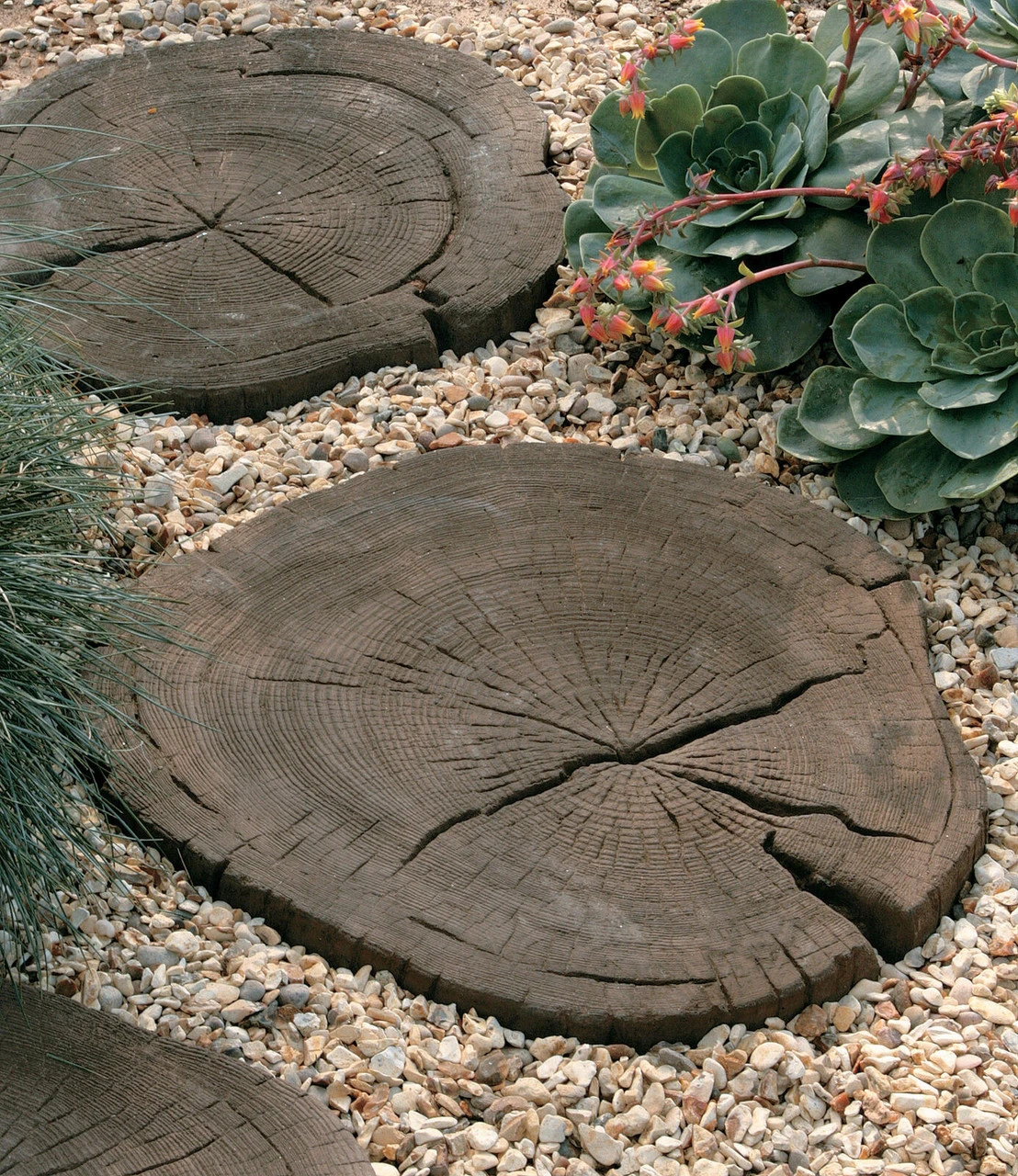 Woodstone Concrete Paving Stepping Stone Coppice Brown 300mm Diameter (60 Pack) Woodstone Concrete Paving Stepping Stone Coppice Brown 300mm Diameter (60 Pack) -Howarth Timber Shop