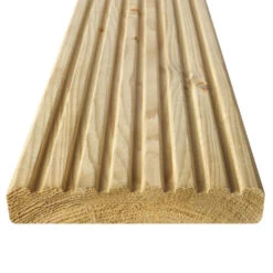ArborDeck Timber Decking UC3u Treated Reversible Smooth Or Grooved 38 X 125 X 5100mm